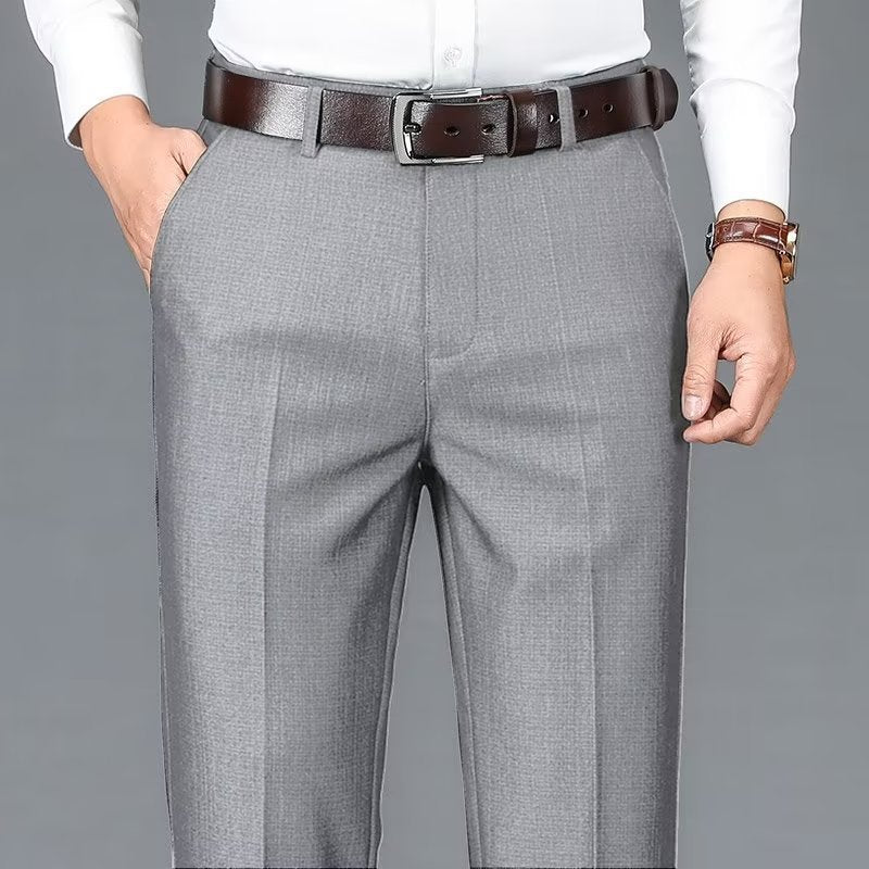 Men's Business Suit Pants Draped Casual Pants