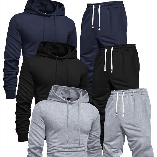 3 Sets Men's Casual Sports Hoodies Blouse And Pants