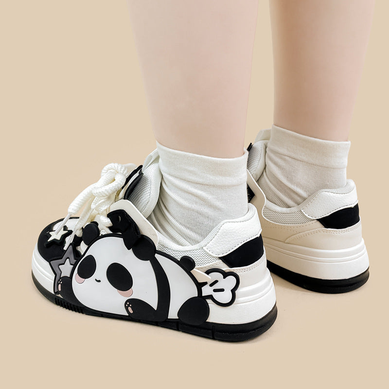 Cute Panda Student Sports Casual Shoes