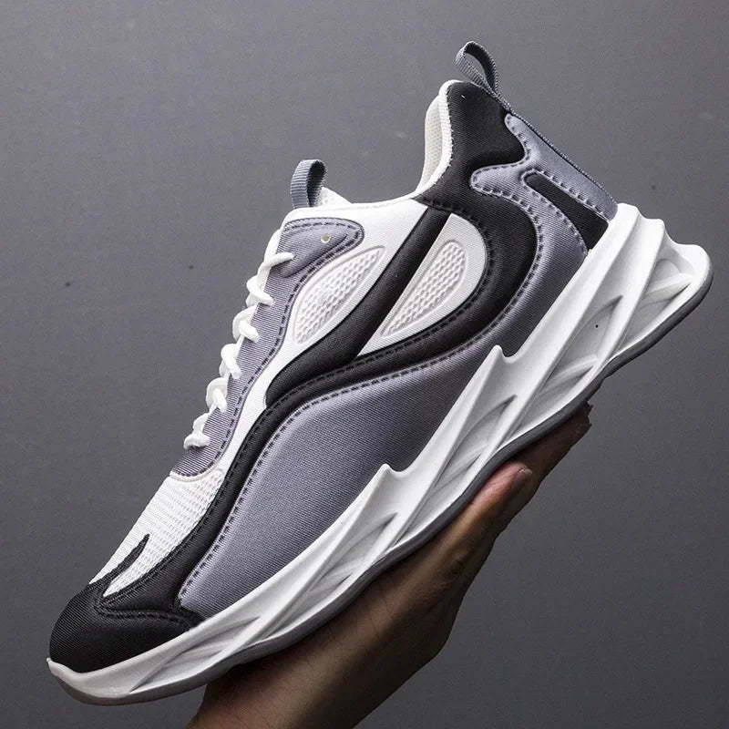 Men's shoes 2024 summer men's fabric single shoes breathable thick soled casual shoes men's Korean version trendy sports shoes