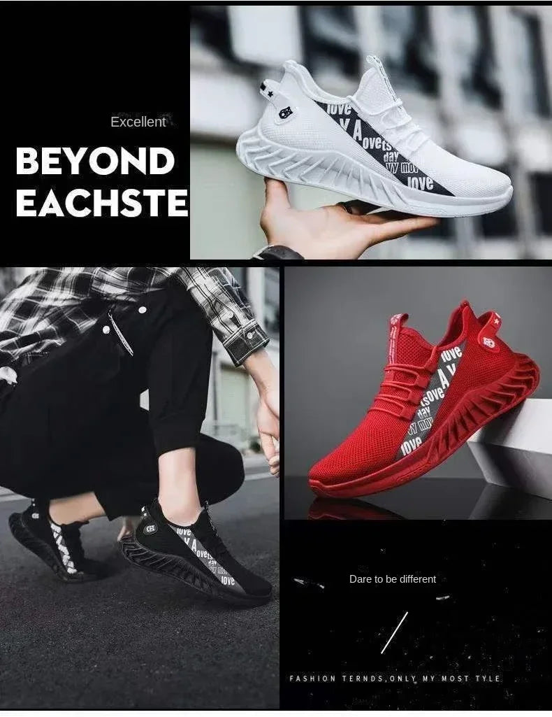 Sneakers for Men Fashion Men's Casual Sneakers Comfortable Breathable Running Tennis Shoes