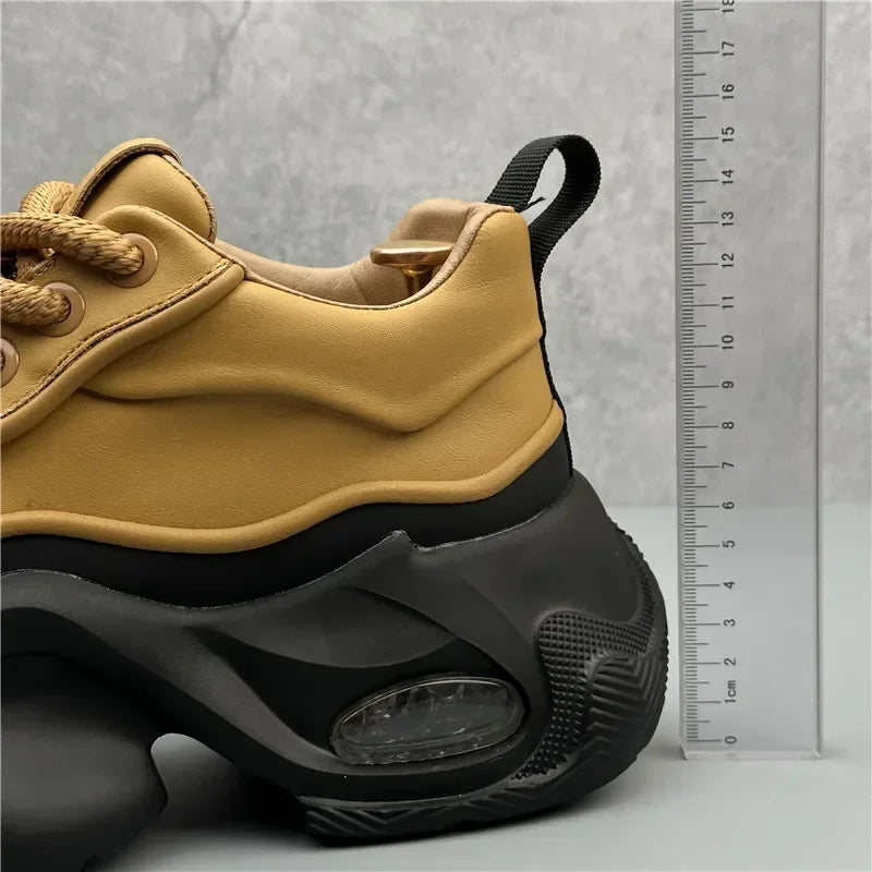 Designer Style Men Shoes Autumn Winter Comfortable Men's Thick Platform Sneakers Fashion Casual Shoes Sports Trainers Tenis