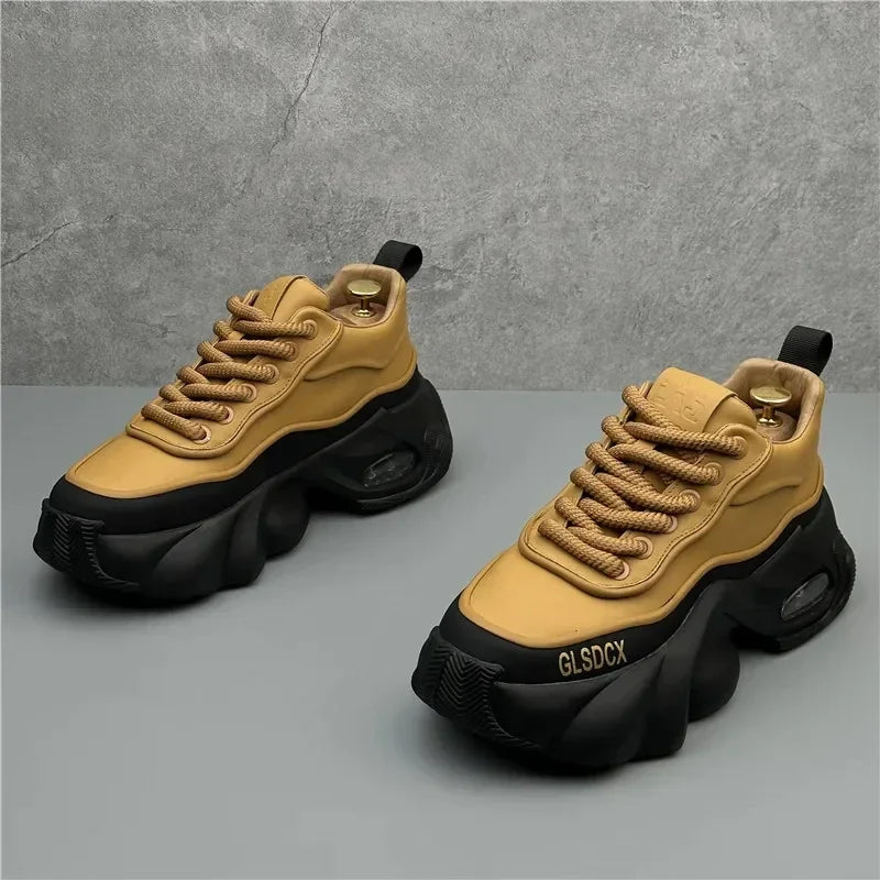 Designer Style Men Shoes Autumn Winter Comfortable Men's Thick Platform Sneakers Fashion Casual Shoes Sports Trainers Tenis