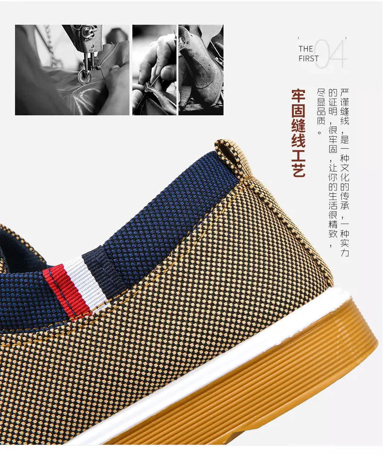 Old Beijing Cloth Shoes Versatile Work Shoes Casual breathable wear-resistant Fashion Lacing Casual Canvas Shoes Large sizes