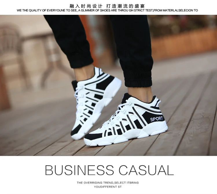 New Style Men's Sneakers Leather Platform Casual Men Shoes Basket Homme Couples Fashion Running Shoes Zapatillas Hombre Tenis