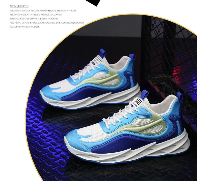 Men's shoes 2024 summer men's fabric single shoes breathable thick soled casual shoes men's Korean version trendy sports shoes