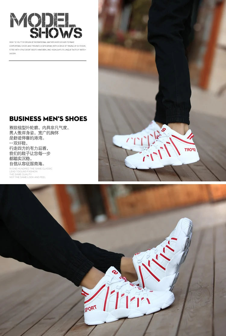 New Style Men's Sneakers Leather Platform Casual Men Shoes Basket Homme Couples Fashion Running Shoes Zapatillas Hombre Tenis