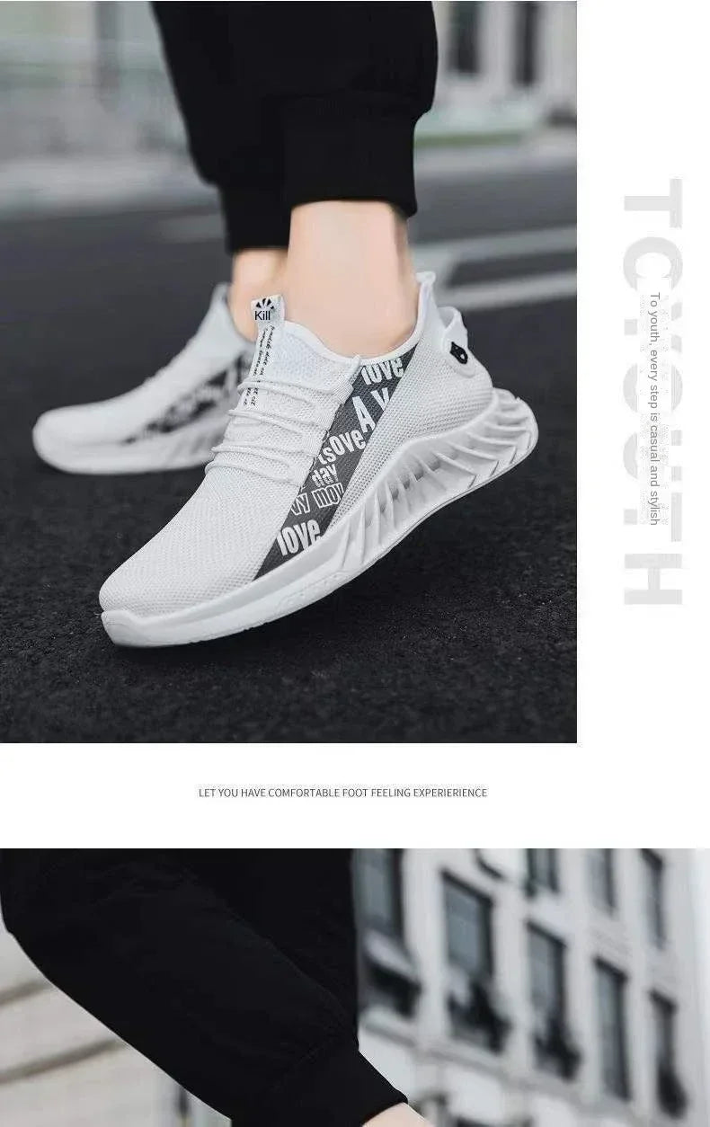 Sneakers for Men Fashion Men's Casual Sneakers Comfortable Breathable Running Tennis Shoes