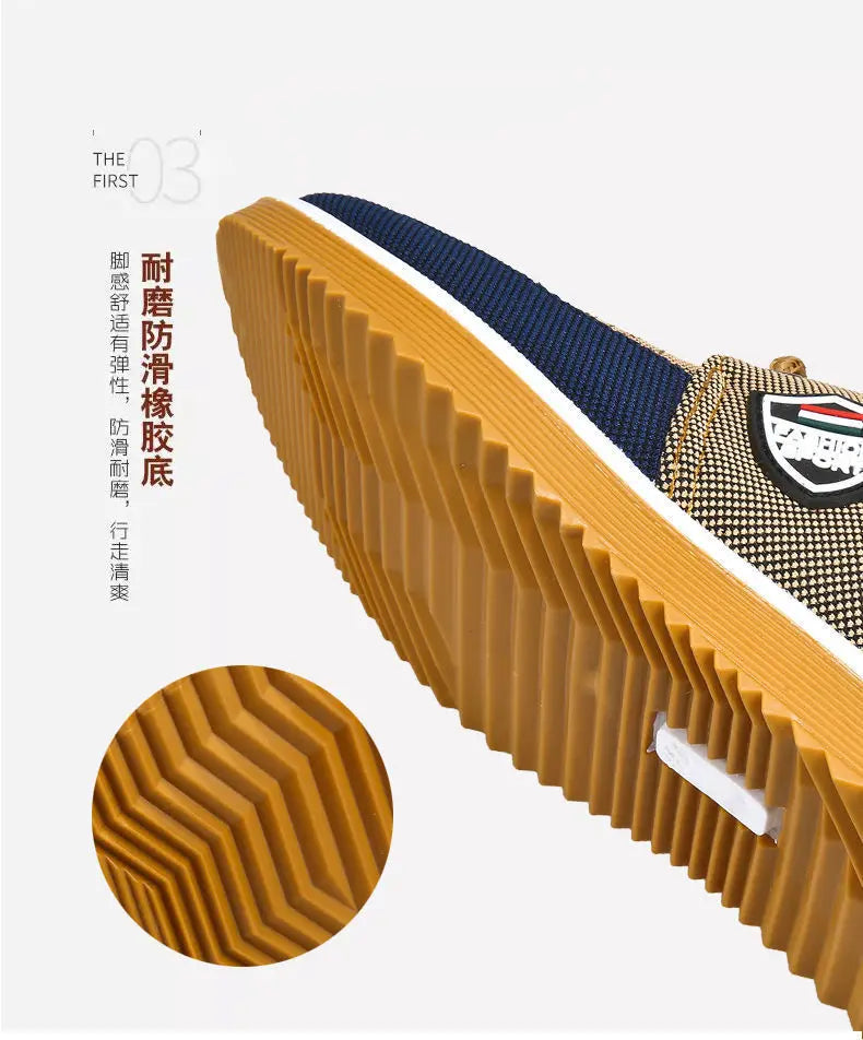 Old Beijing Cloth Shoes Versatile Work Shoes Casual breathable wear-resistant Fashion Lacing Casual Canvas Shoes Large sizes