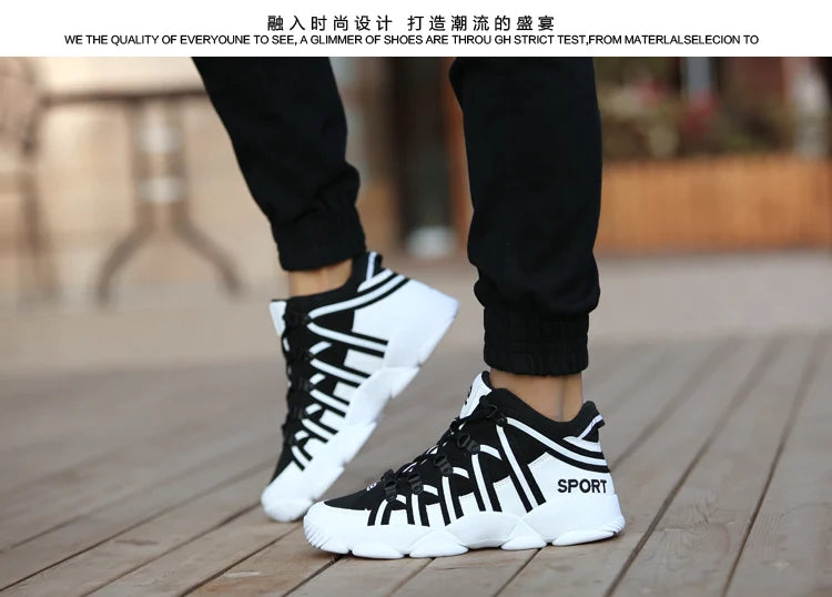 New Style Men's Sneakers Leather Platform Casual Men Shoes Basket Homme Couples Fashion Running Shoes Zapatillas Hombre Tenis