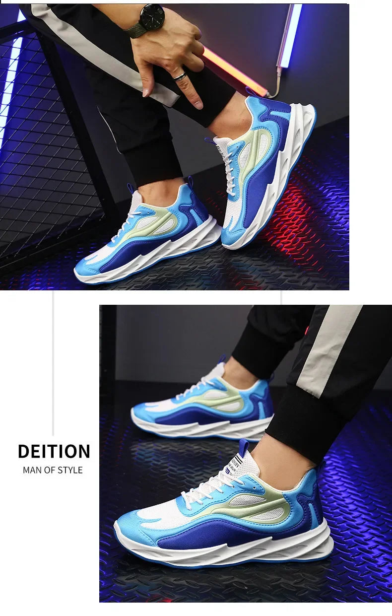 Men's shoes 2024 summer men's fabric single shoes breathable thick soled casual shoes men's Korean version trendy sports shoes