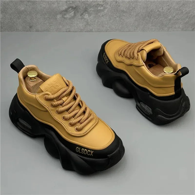 Designer Style Men Shoes Autumn Winter Comfortable Men's Thick Platform Sneakers Fashion Casual Shoes Sports Trainers Tenis