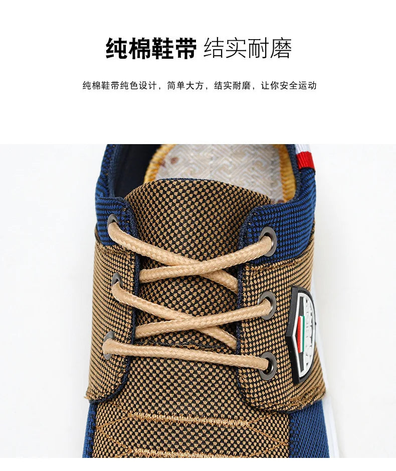 Old Beijing Cloth Shoes Versatile Work Shoes Casual breathable wear-resistant Fashion Lacing Casual Canvas Shoes Large sizes