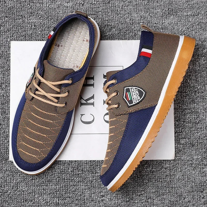 Old Beijing Cloth Shoes Versatile Work Shoes Casual breathable wear-resistant Fashion Lacing Casual Canvas Shoes Large sizes