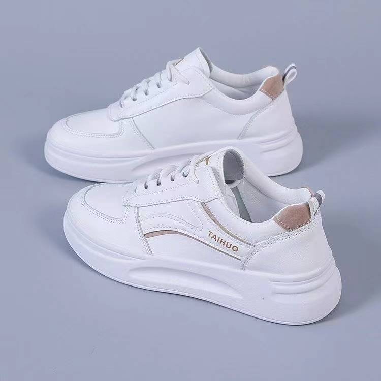 Fashion Casual White Shoes Women's Sports Soft Bottom Increase